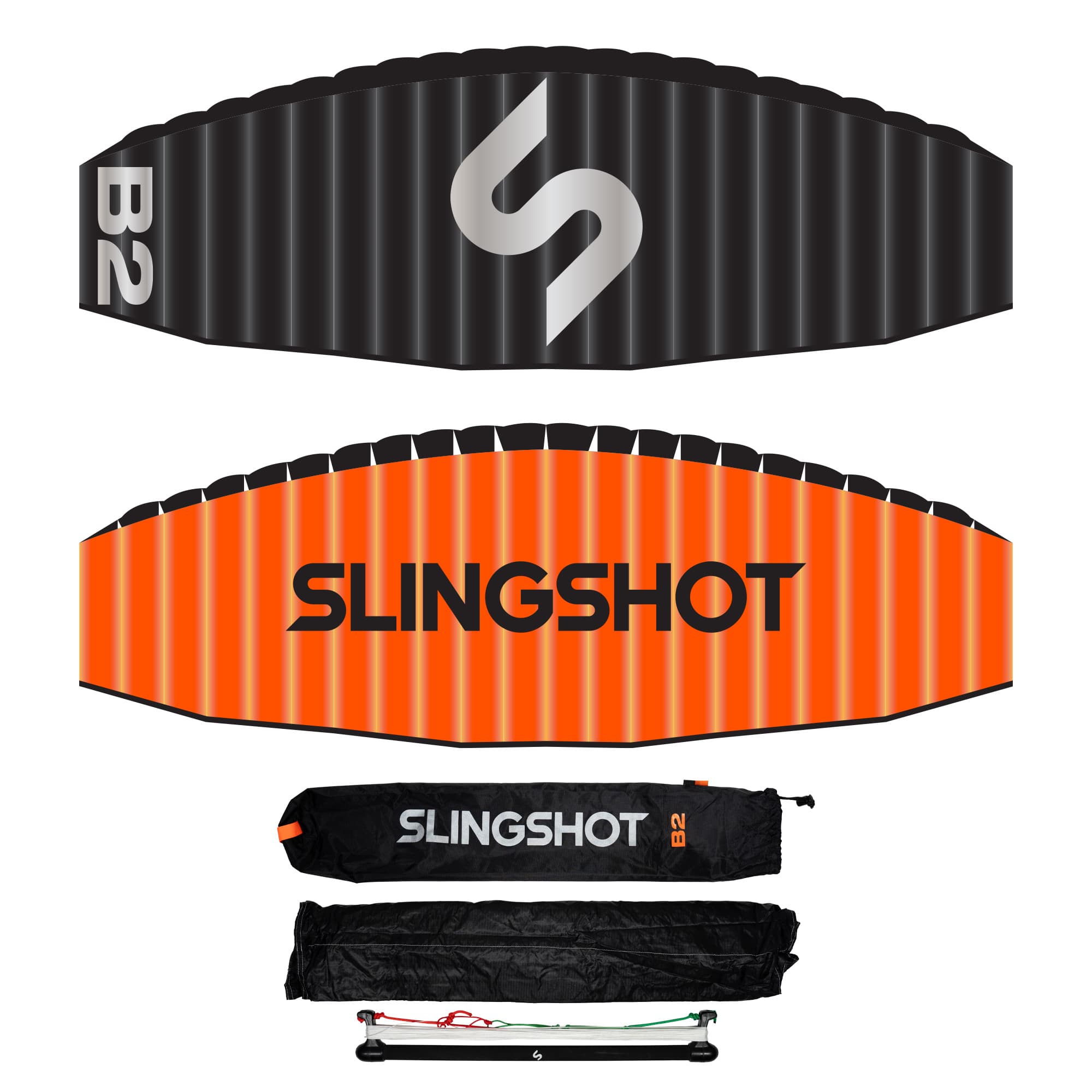 Slingshot B2 2m ram-air trainer kite for learning kiteboarding