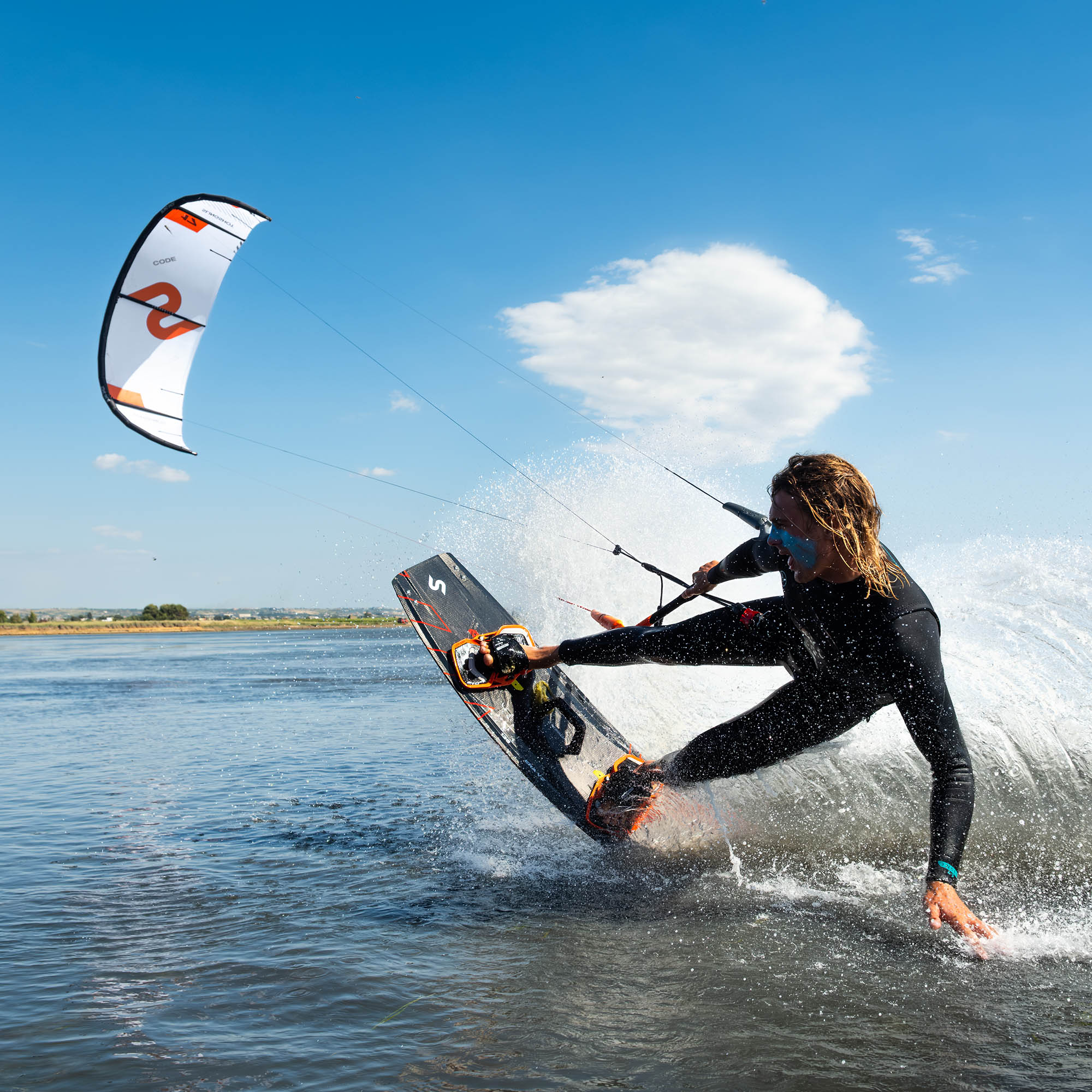 2027 Slingshot Code V3 Kite - riding action shot