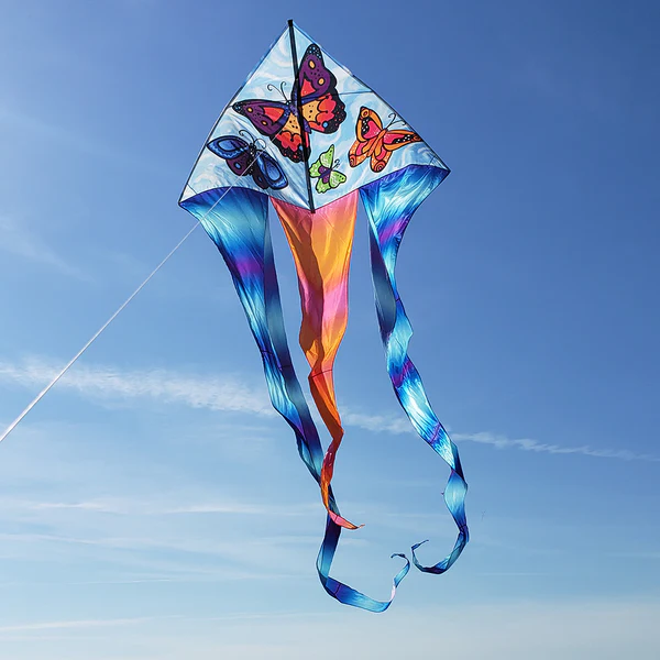 Premier 6.5ft Flo Tail Delta Kite Butterflies - Image 2