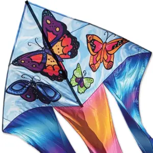 Premier 6.5ft Flo Tail Delta Kite Butterflies