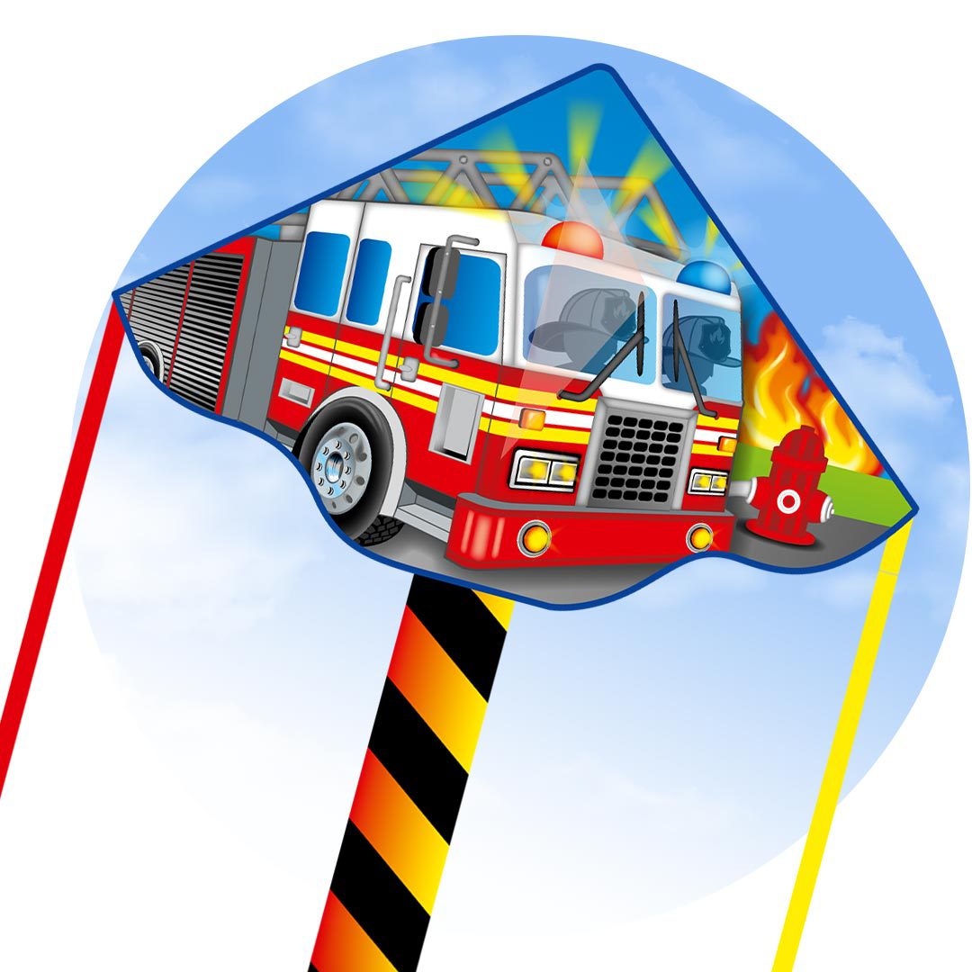 HQ Eco Simple Flyer Fire Truck 120cm 47" - Image 3
