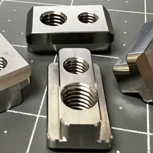 Custom Wing Screws Titanium Track Nut Set 25mm M6 or M8